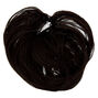 Extension en cheveux synth&eacute;tiques noirs pour chignon,