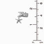Silver-tone Starfish Charm Embellished Ear Cuff,