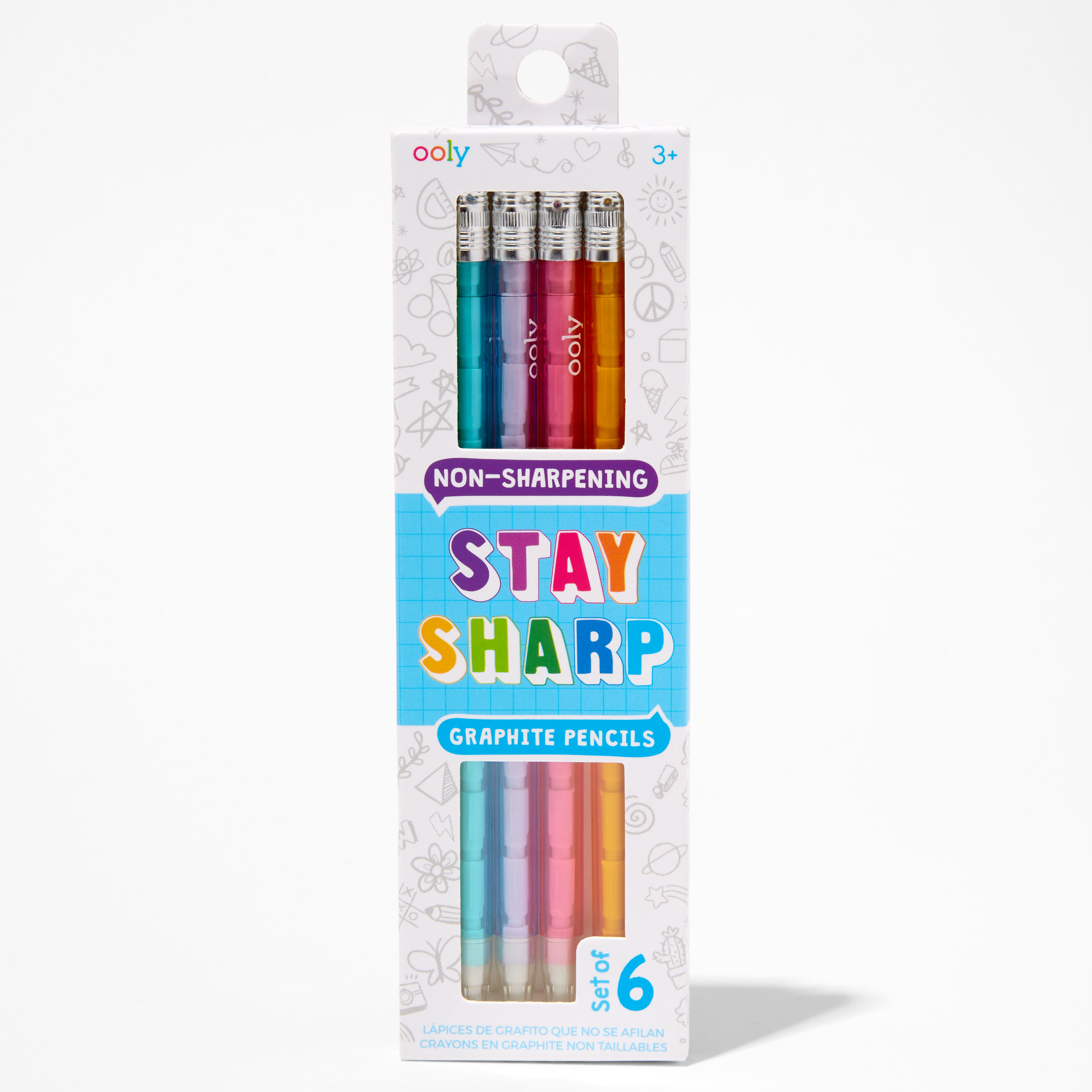 ooly™ Stay Sharp Non-Sharpening Graphite Pencils (6 pack),