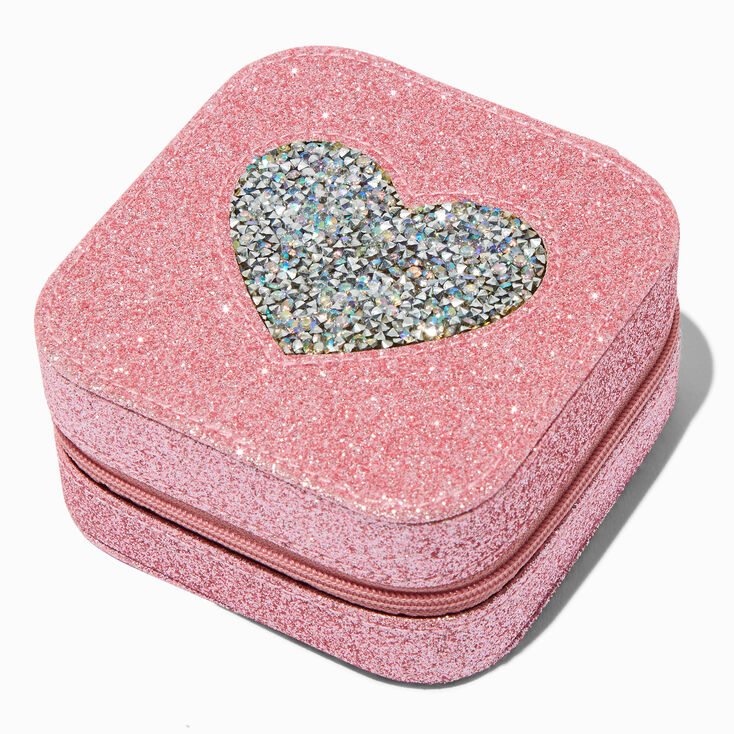 Pink Heart Jewellery Case,