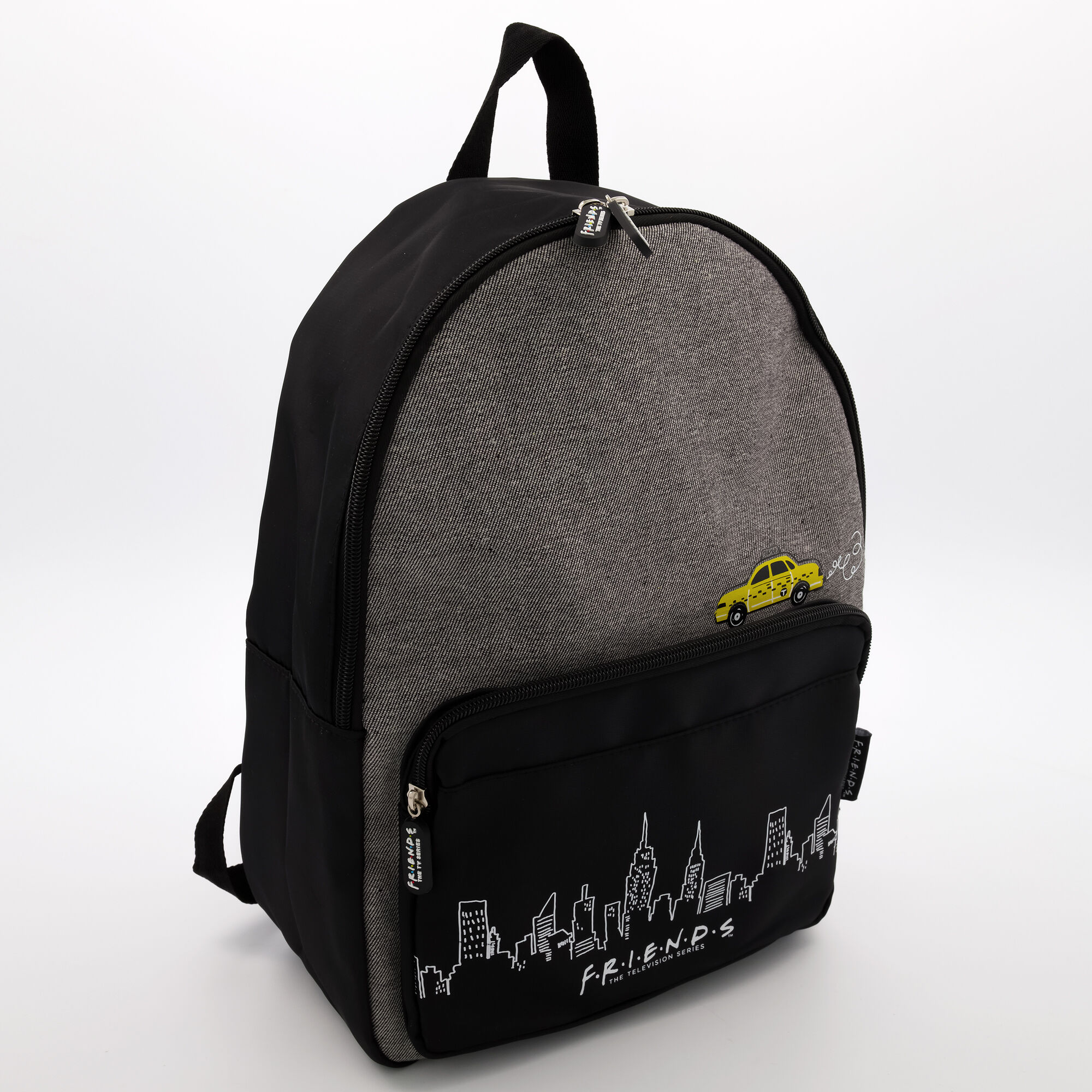 Claire's Grand sac à dos Taxi FRIENDS™ - Noir