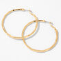 Gold 60MM Molten Hoop Earrings,