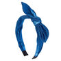 Denim Knotted Bow Headband,