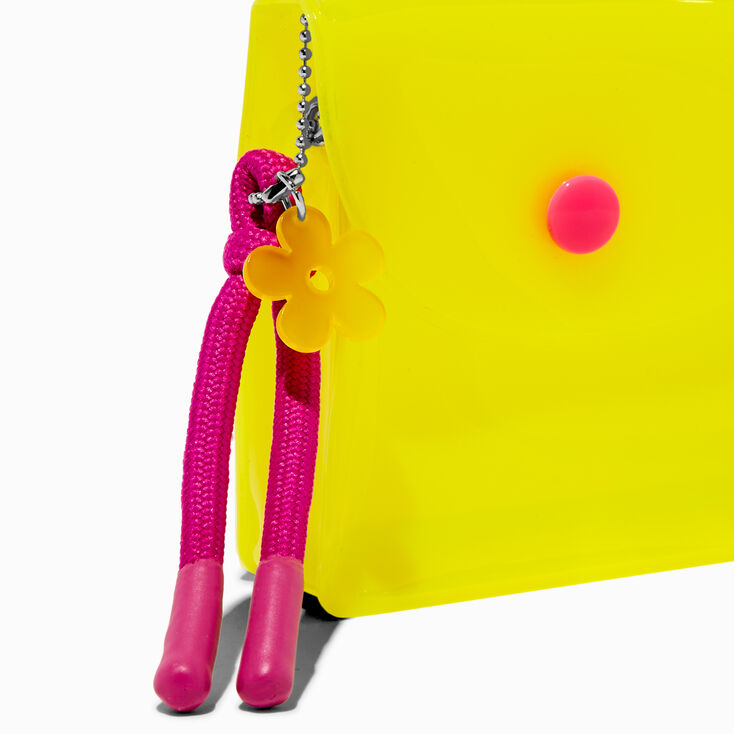 Translucent Yellow Daisy Snap Coin Purse,