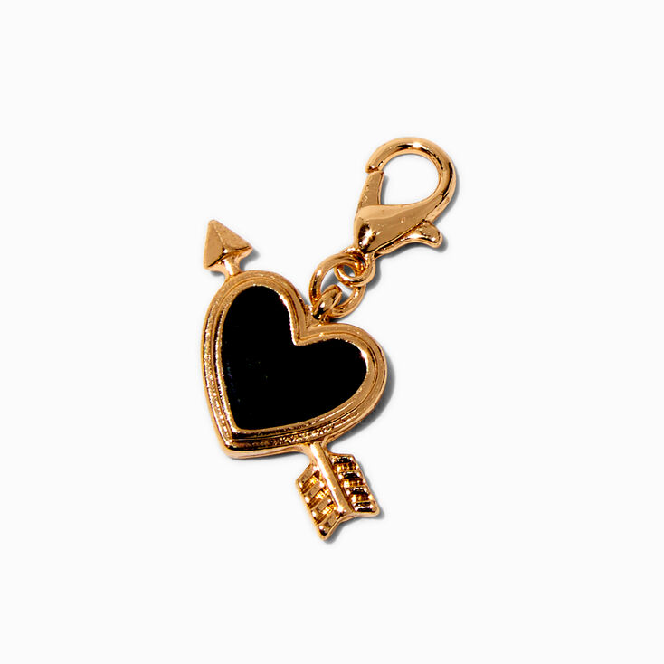 T H E M E x Claire&#39;s Black Heart Charm,