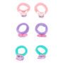 Claire&#39;s Club Critter Ribbed Hair Ties - 6 Pack,