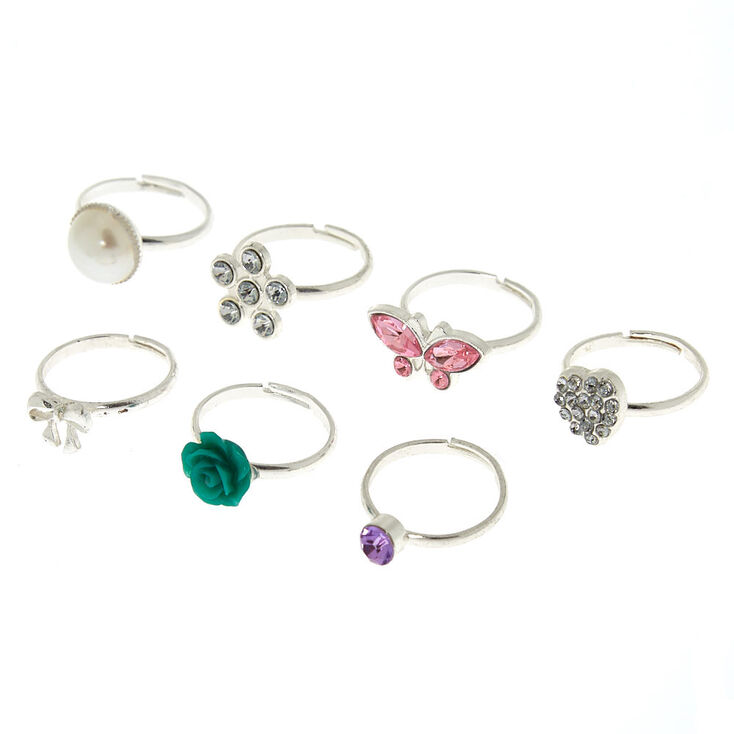 Claire's Club Ring Set - 7 Pack | Claire's