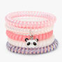 Claire&#39;s Club Pink Panda Coil Bracelets &#40;5 pack&#41;,