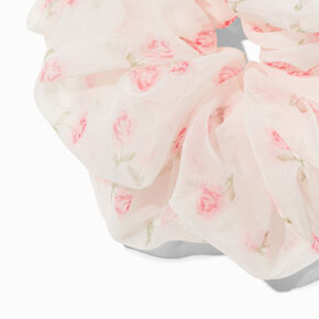 Giant Light Pink Satin Hair Scrunchie,