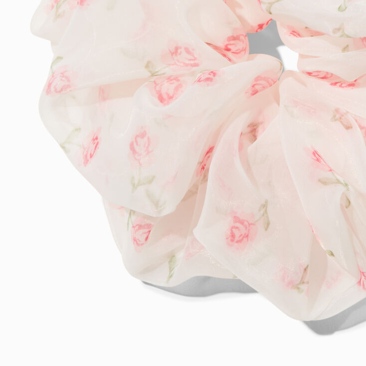 Giant Light Pink Satin Hair Scrunchie,