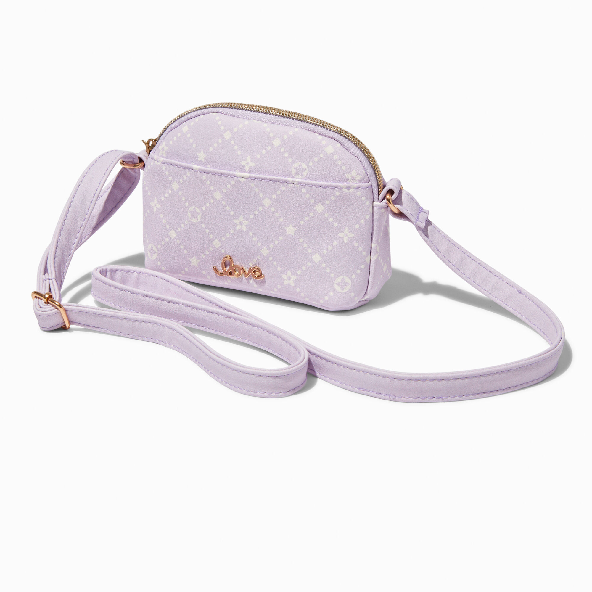View Claires Club Status Icon Mini Crossbody Bag Lilac information