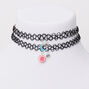 Best Friends Sun &amp; Moon Glow In The Dark Tattoo Choker Necklaces - 2 Pack,