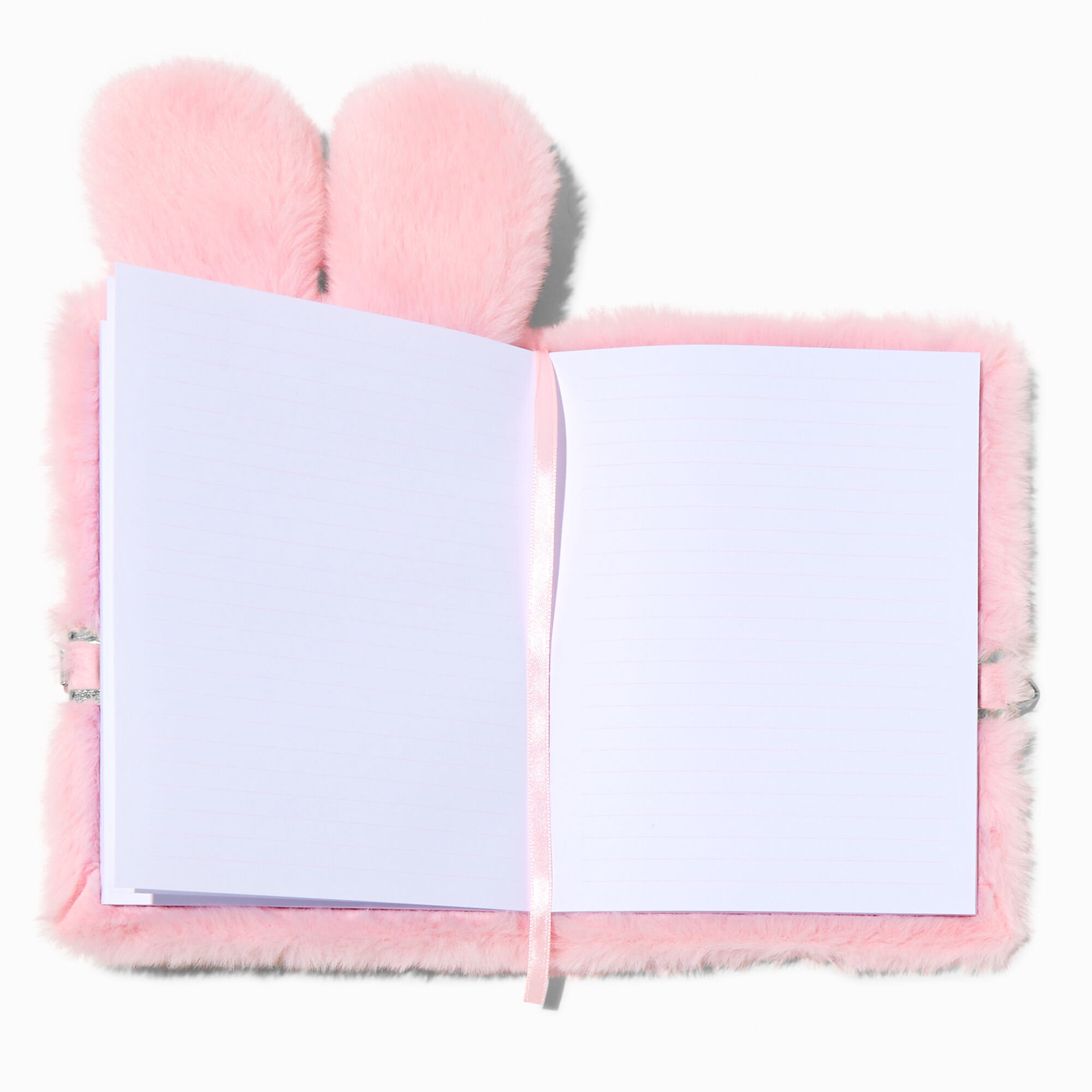 Pink Bunny Furry Lock Diary,