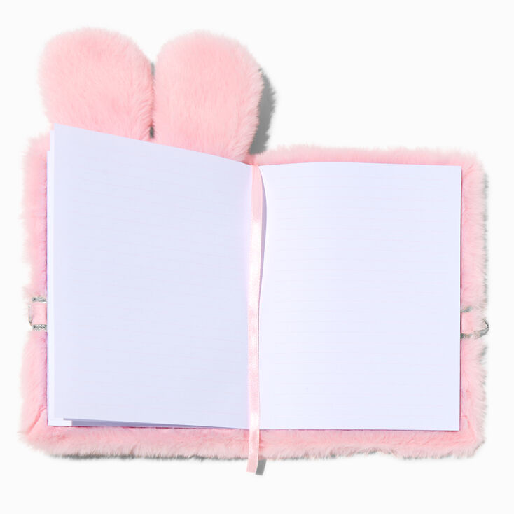 Pink Bunny Furry Lock Diary,