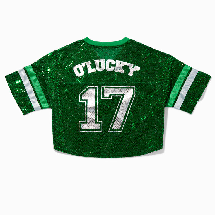 St. Patrick&#39;s Day &quot;O&#39;Lucky&quot; Football-Style Jersey,