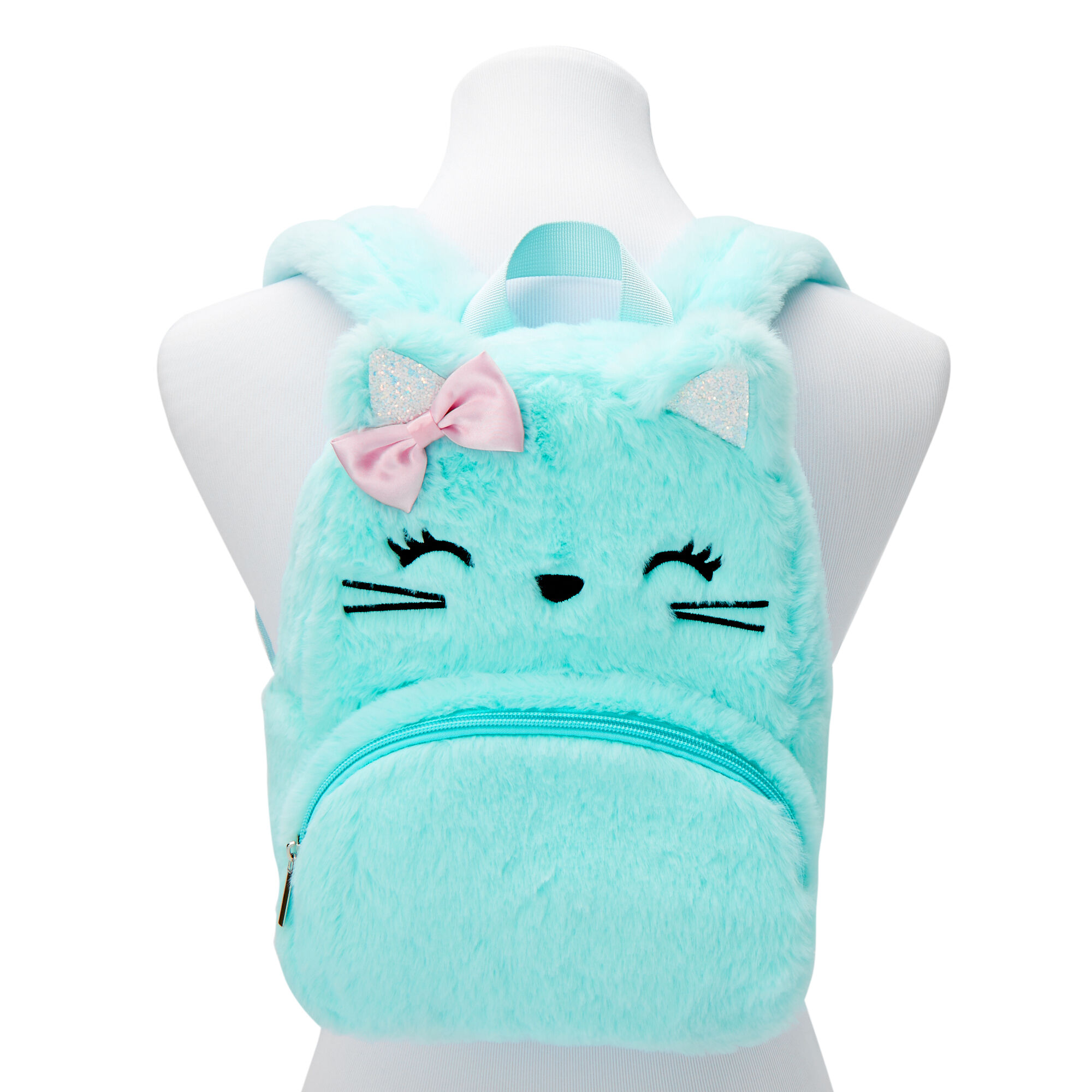 Claire's Club Plush Kitty Small Backpack,
