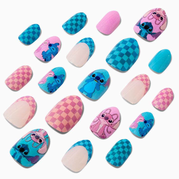 Lilo and Stitch nails decals clear vinyl. Peel and Stick