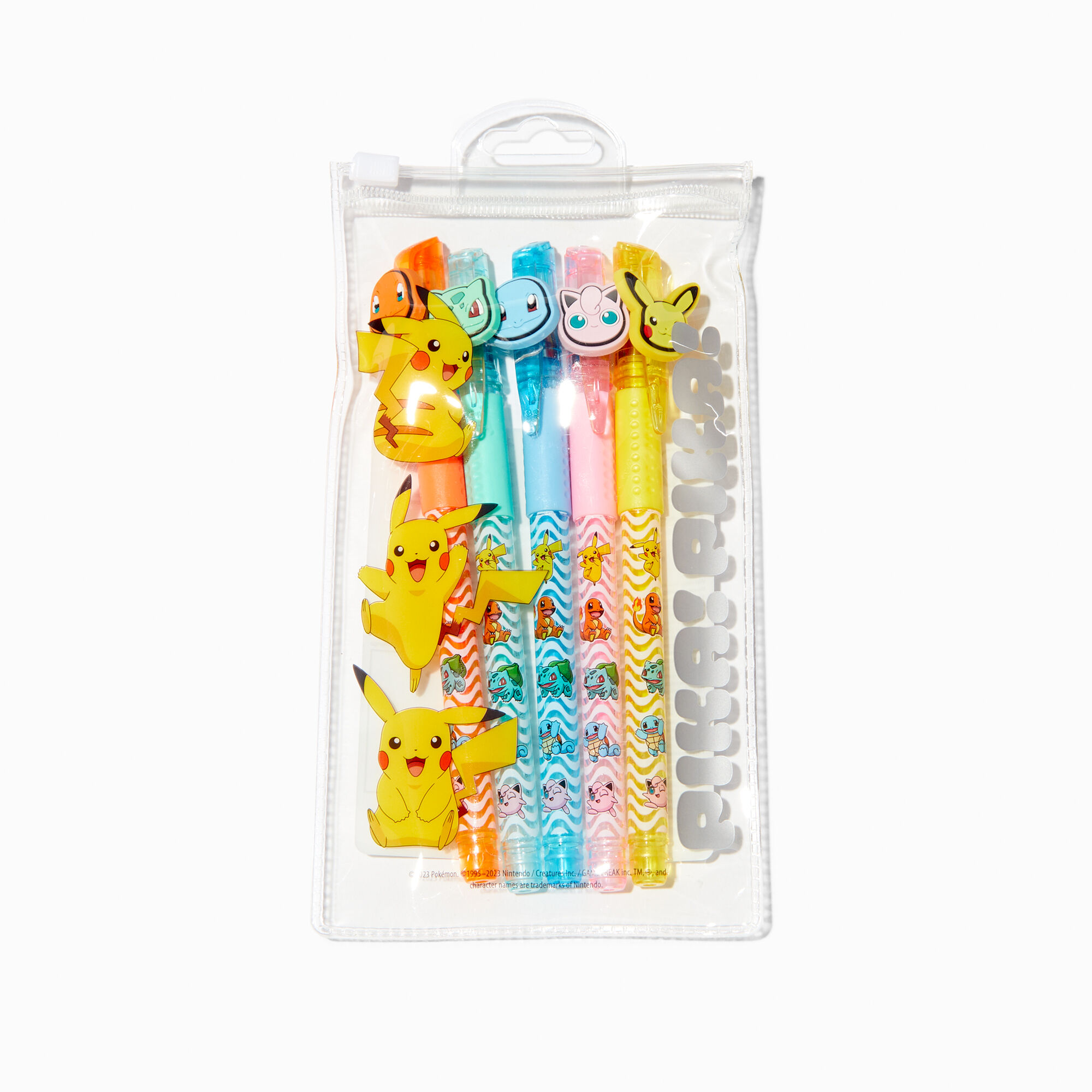 View Claires Pokémon Pikachu Pen Set 5 Pack information