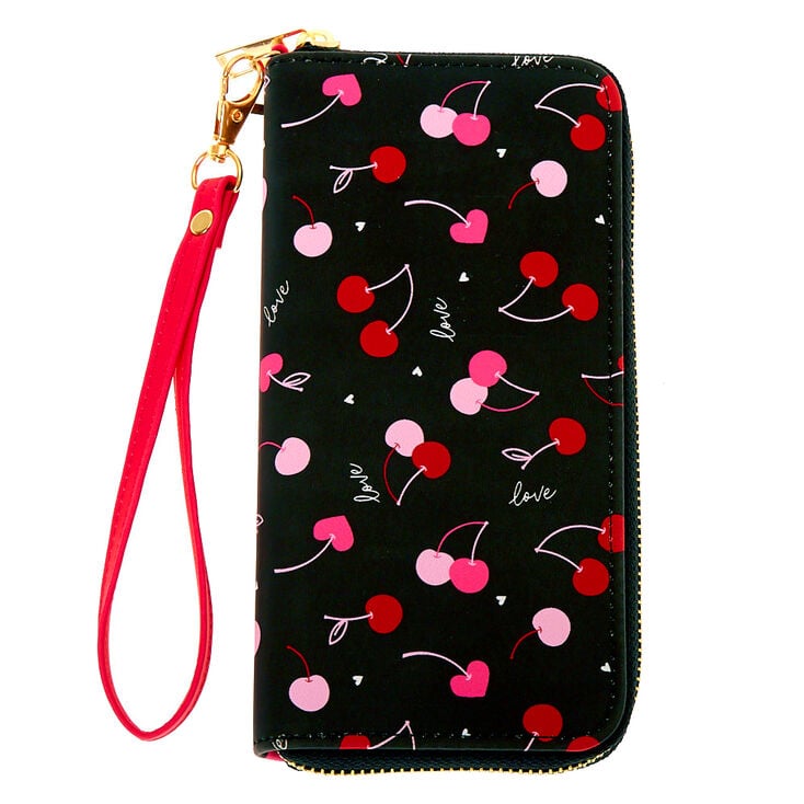 Claire's Pochette poignet cerises - Noir