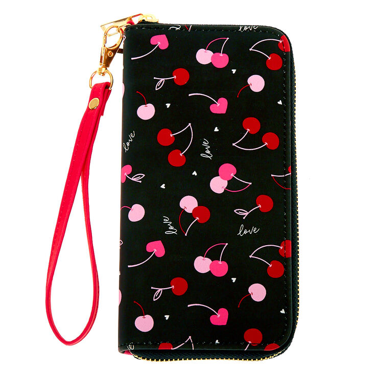 Claire's Pochette poignet cerises - Noir