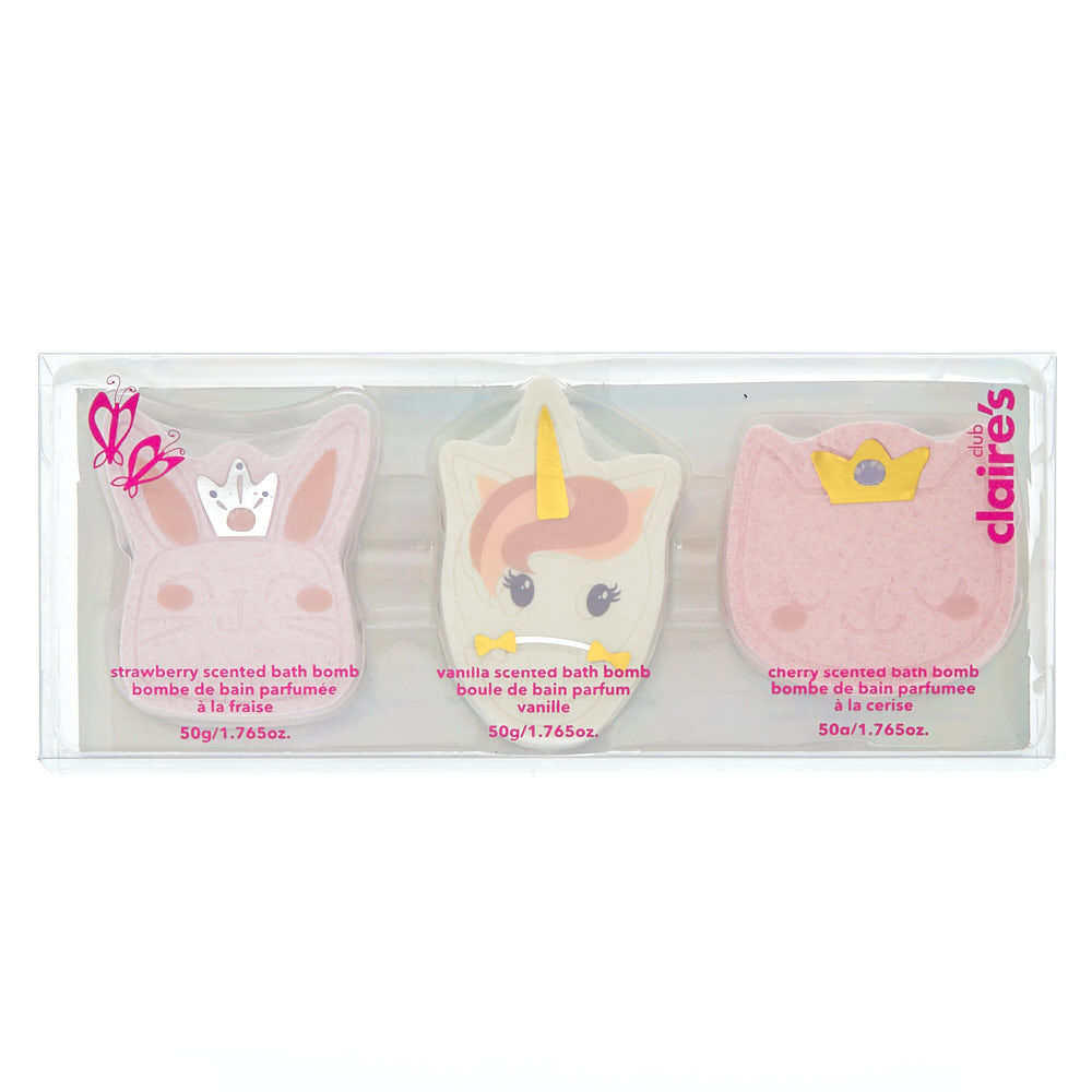 Claire's Club Critters Bath Bomb Set - 3 Pack,