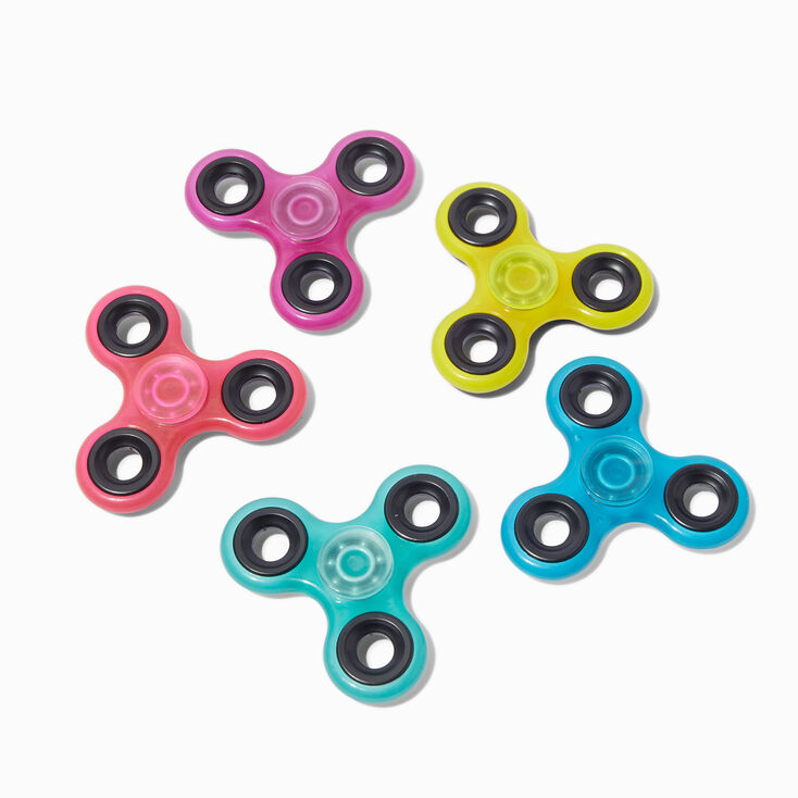 Claire&#39;s Exclusive Glow in the Dark Fidget Spinner Fidget Toy Blind Bag - Styles Vary,