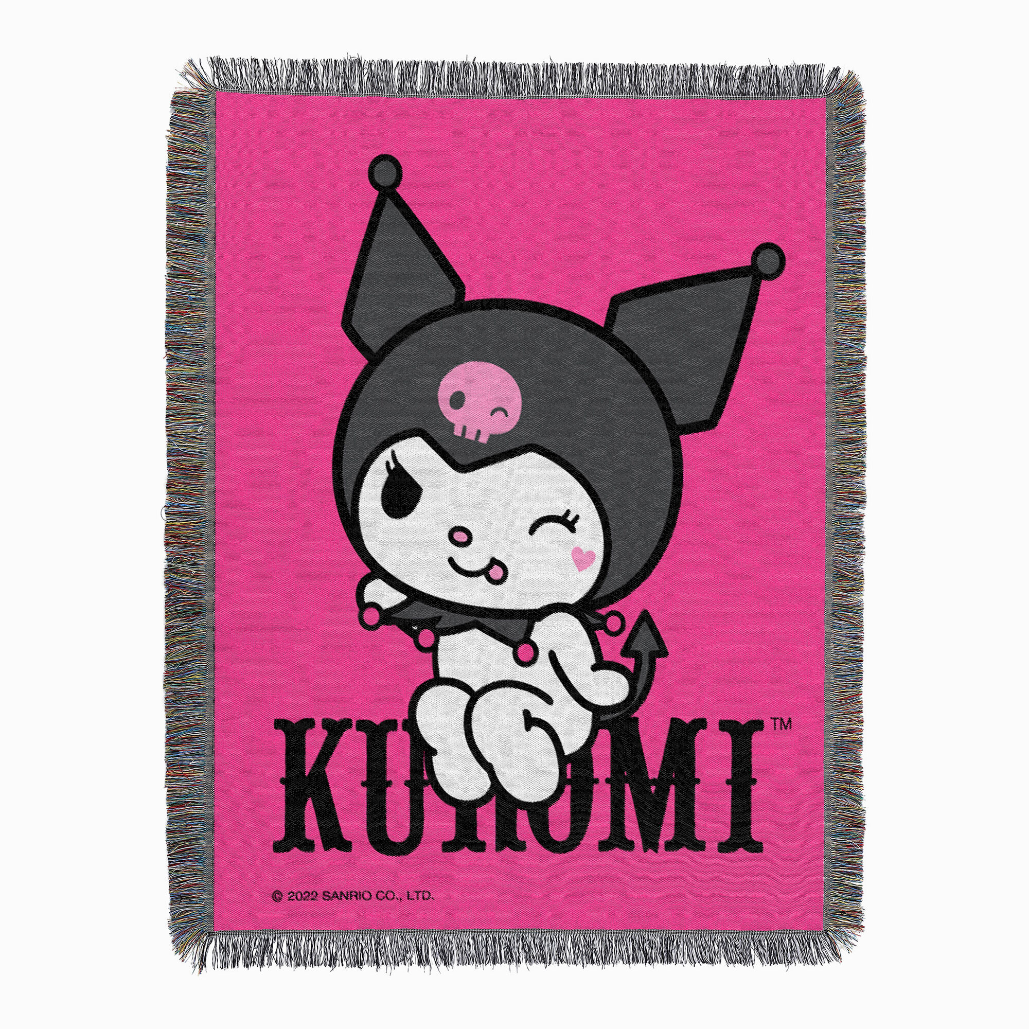 Kuromi™ & So Sassy Woven Tapestry Throw Blanket (ds),