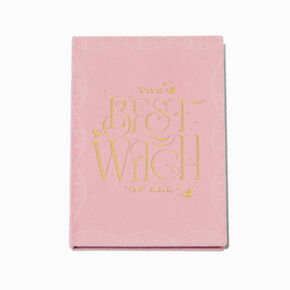 Wicked&trade; Claire&#39;s Exclusive &quot;The Best Witch Of All&quot; Emblem Pink Notebook,