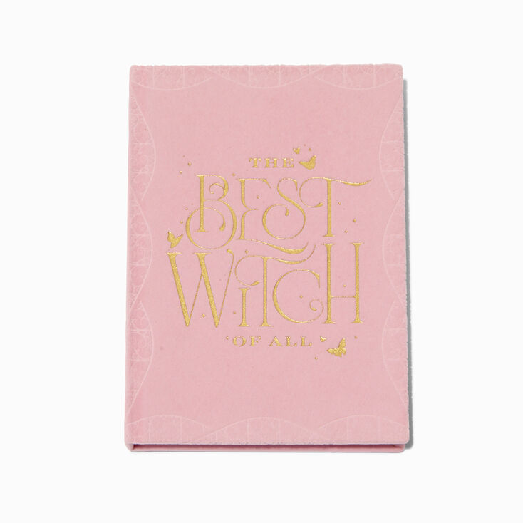 Wicked&trade; Claire&#39;s Exclusive &quot;The Best Witch Of All&quot; Emblem Pink Notebook,