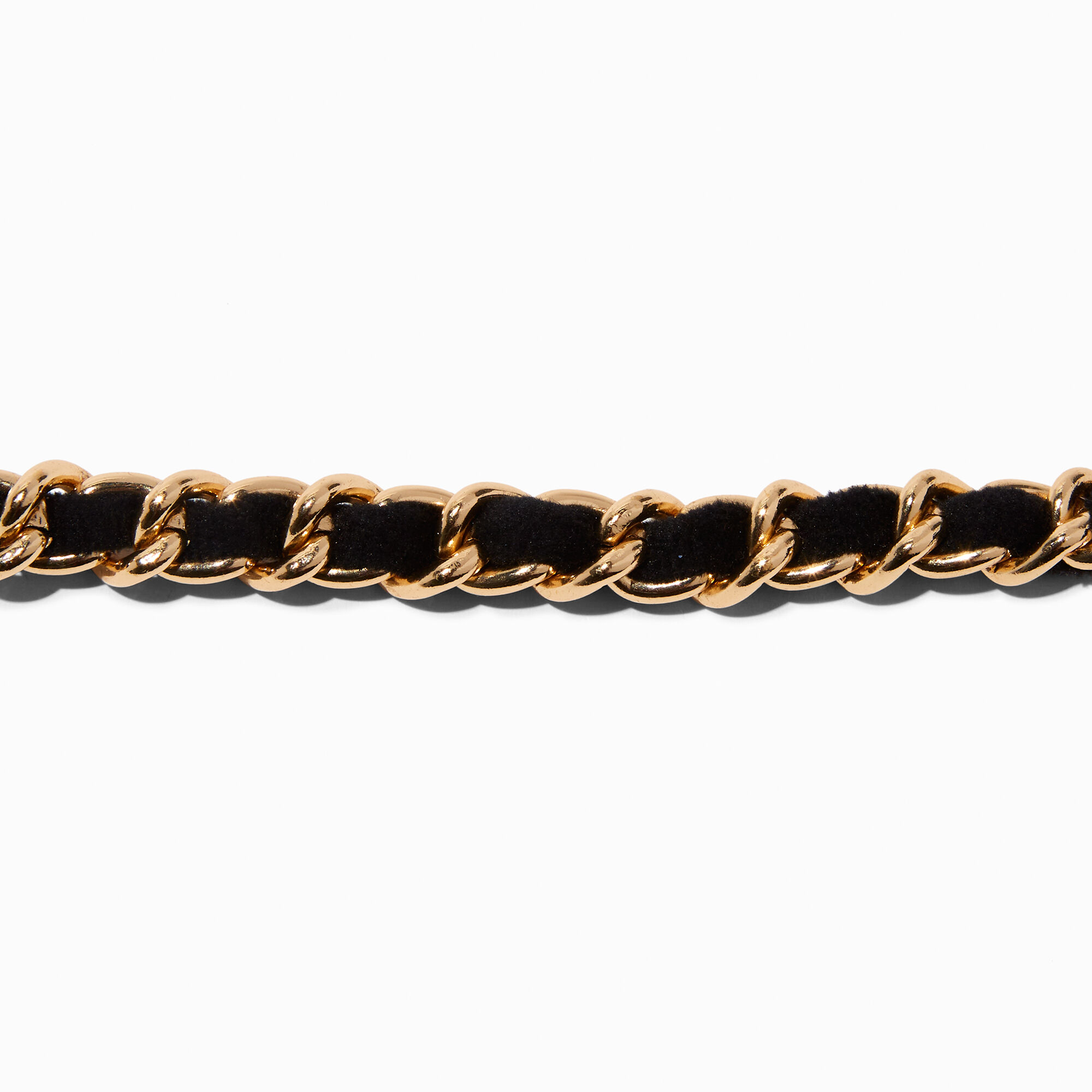 View Claires GoldTone Woven Choker Necklace Black information
