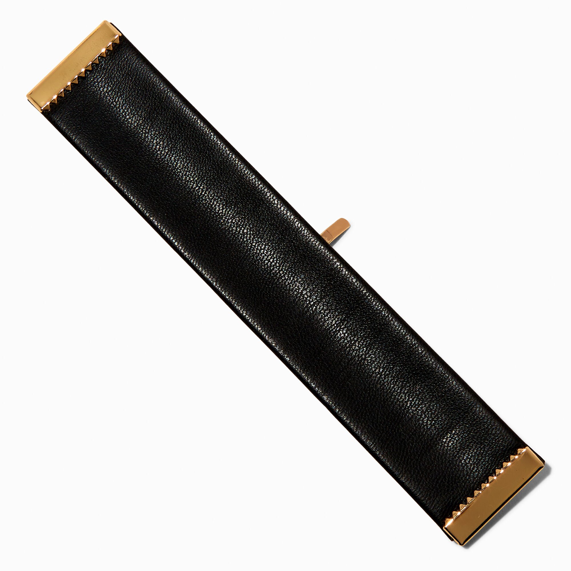 Black Snap-On Ponytail Holder Hair Tie,