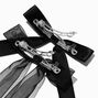 Black Organza &amp; Sheer Hair Bow Clips - 2 Pack,