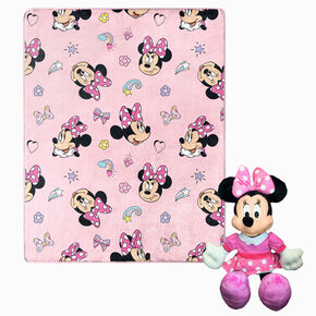 Disney Minnie Mouse Hugger Pillow &amp; Silk Touch Throw Set,