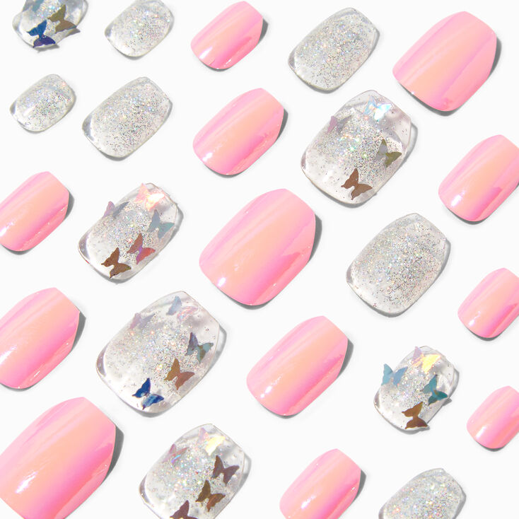 Pink Candy Baby-light Pink Diamond Nails Big Squre Rhinestone 