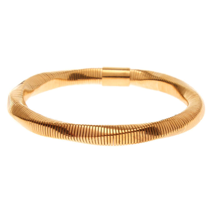 Gold Coil Stretch Bracelet,