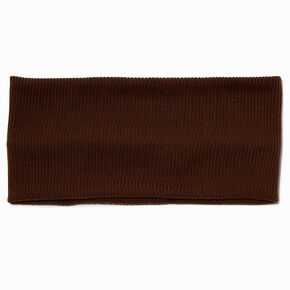 Brown Jersey Flat Headwrap,
