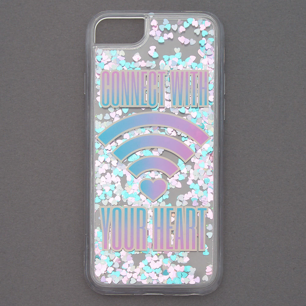Coque de portable Connecte avec ton cœur - Compatible avec iPhone 6/7/8,