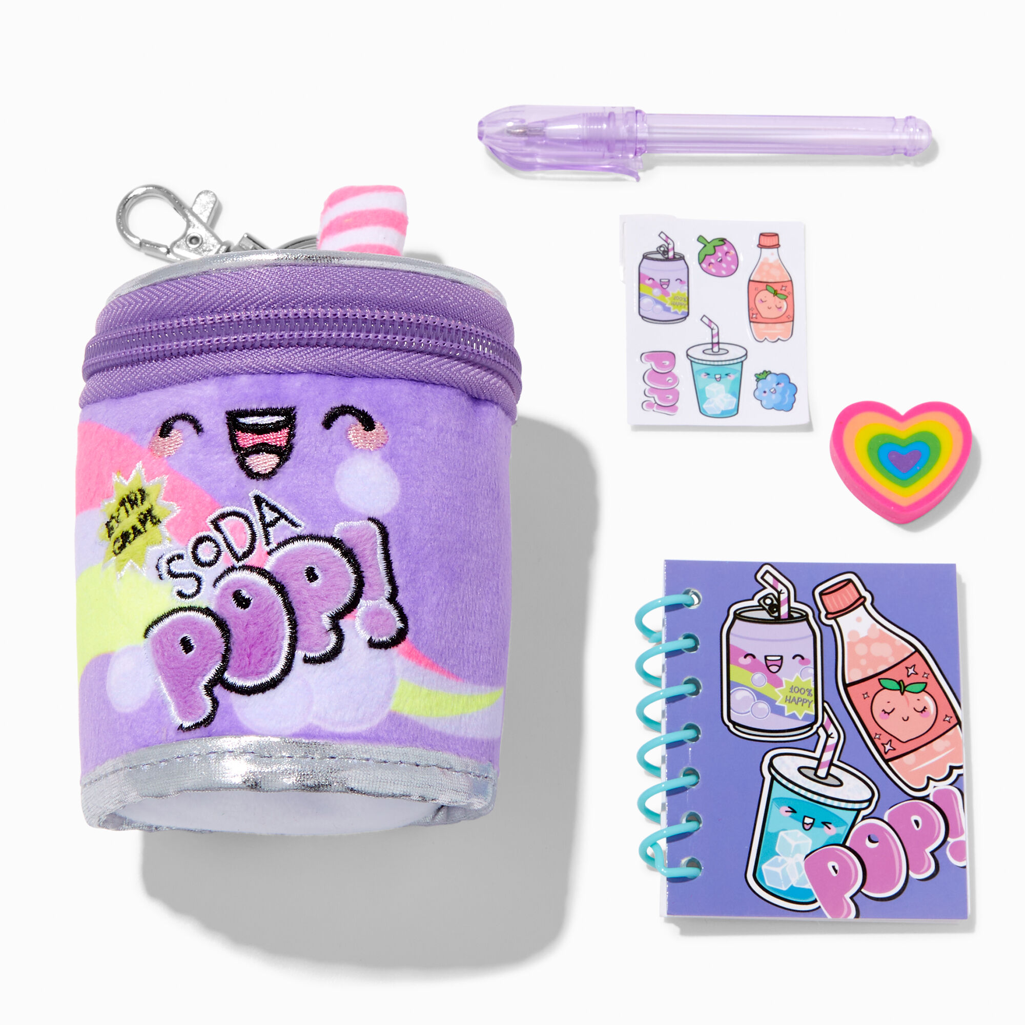 View Claires Soda Pop 4 Stationery Set information