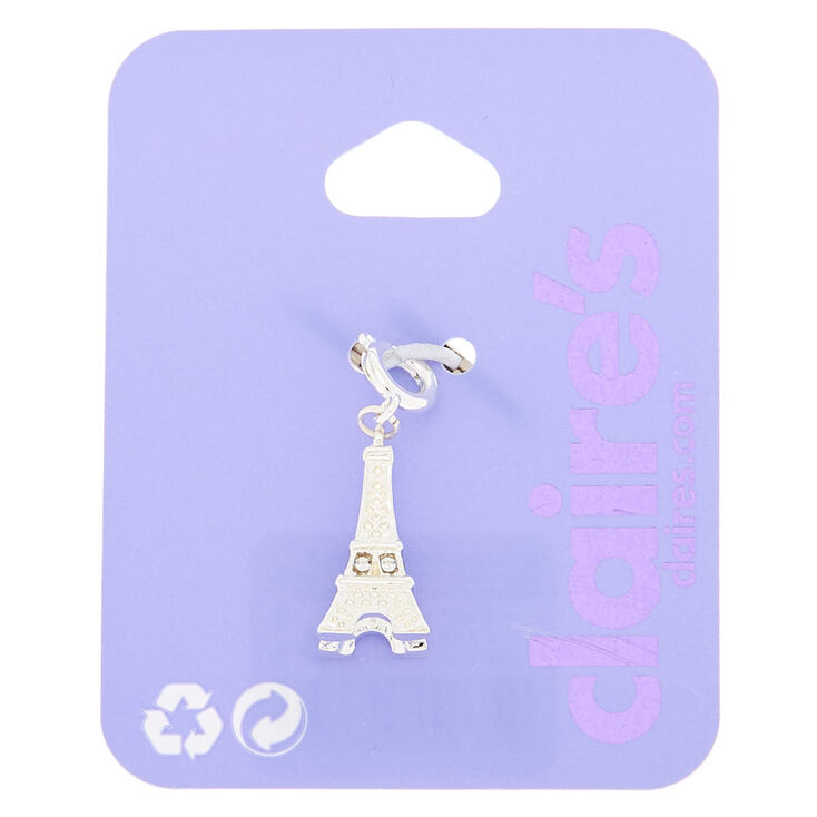 Silver Eiffel Tower Bracelet Charm,
