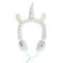 Casque audio licorne paillet&eacute; - Blanc,