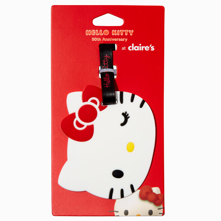 &Eacute;tiquette &agrave; bagage en exclusivit&eacute; chez Claire&rsquo;s Hello Kitty&reg; 50e anniversaire,