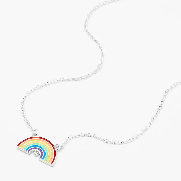 Rainbow Pendant Necklace,