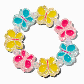 Claire&#39;s Club Butterfly Disc Stretch Bracelet,