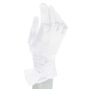 White Satin Gloves with Bow,