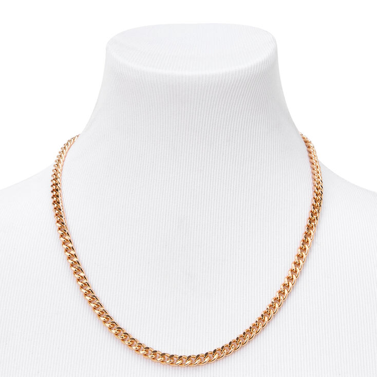 Gold Cuban Chain 20&quot; Necklace,