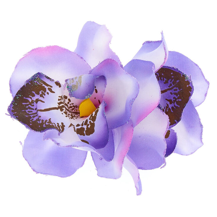 Large Orchid Hair Clips - Purple, 2 Pack | Claire's