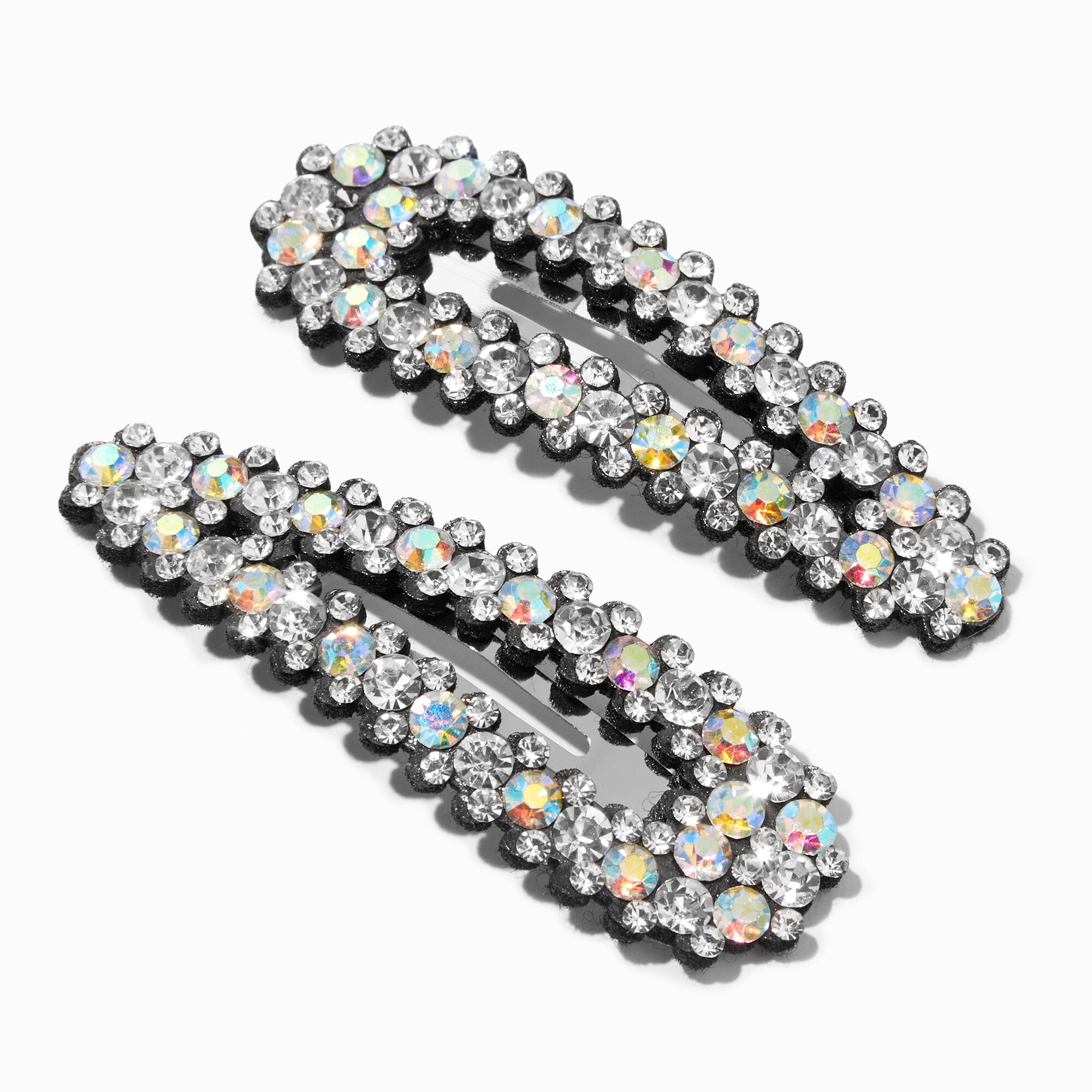 View Claires Crystal Hair Snap Clips 2 Pack information