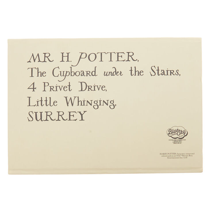 Carnet enveloppe couleur cr&egrave;me Harry Potter,