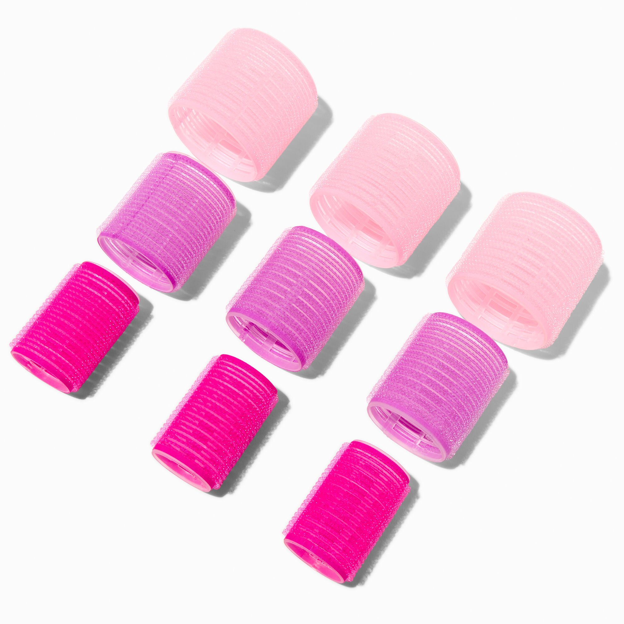 Pink Hair Roller Set - 9 Pack,