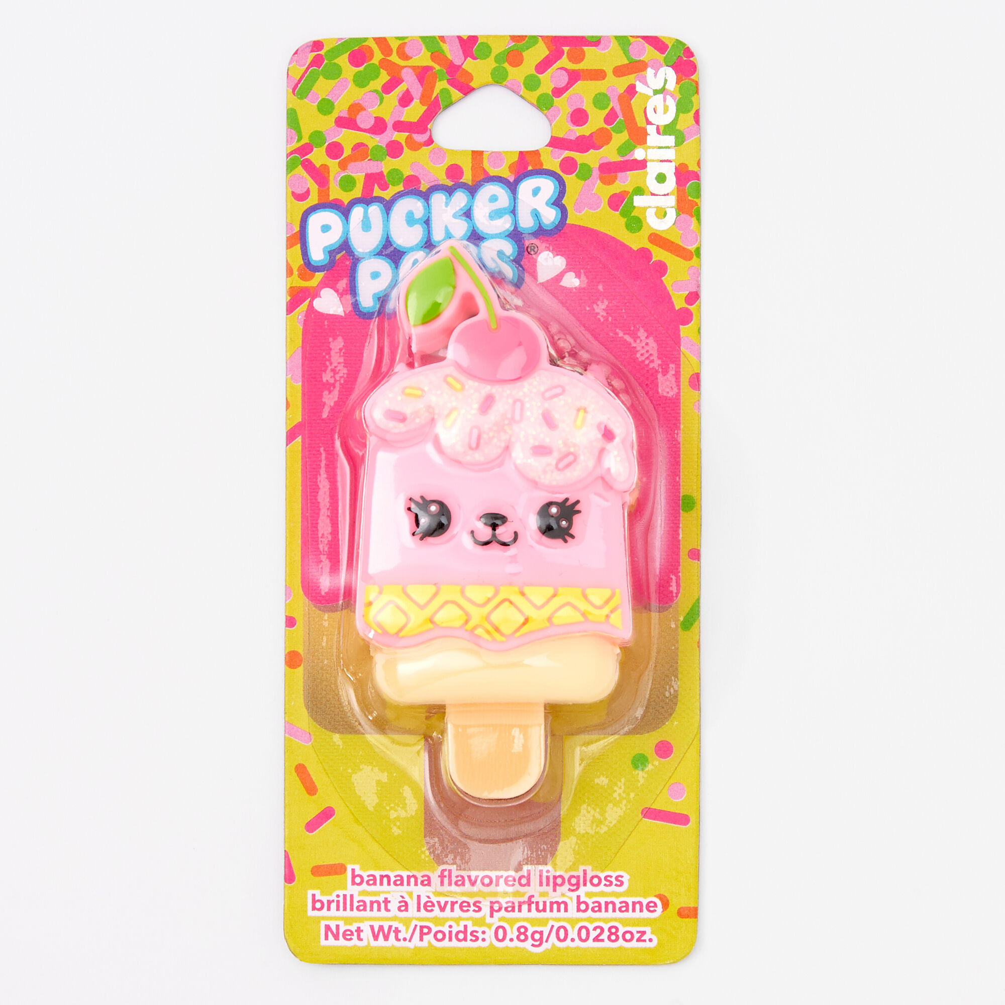 Pucker Pops® Sweet Cat Lip Gloss - Banana,